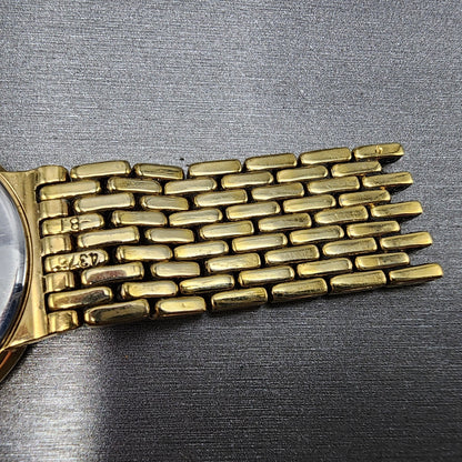 Seiko Watch Men 35mm Black Dial Gold Tone Round 7N00-F169 PARTS