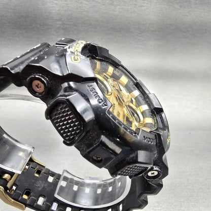 Casio G-Shock GA-140GB Watch Men 50mm Gold Black Chronograph Alarm New Battery3
