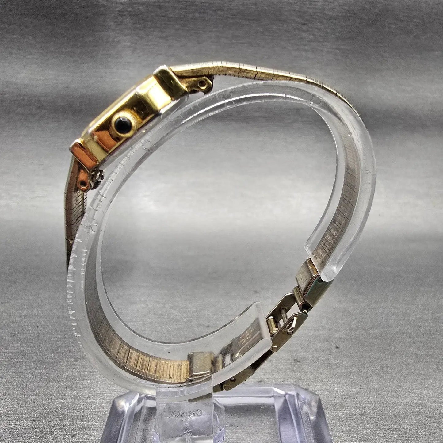 Citizen CQ Watch Women 17mm Gold Dial Gold Tone Octagon 3220-321871 New Battery6