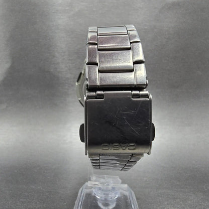 Casio Wave Ceptor Watch Men 42mm White Dial Steel Solar Analog Digital Works JP7