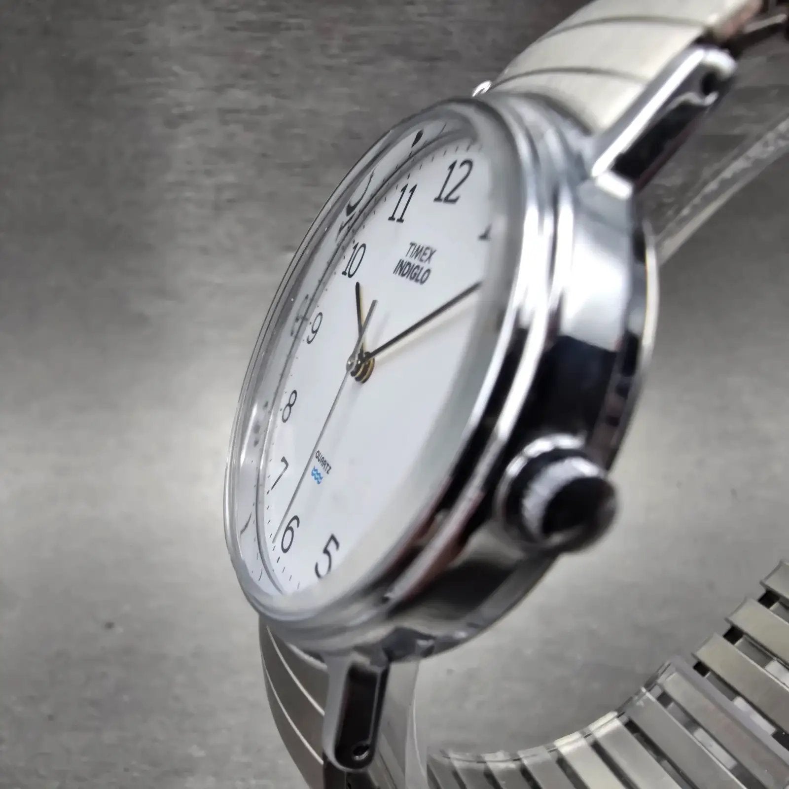 Timex Easy Reader Watch Men 35mm White Dial Silver Tone Round New Battery2