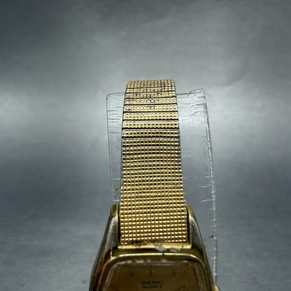 Seiko Watch Women 18mm Champagne Dial Gold Tone Hexagon 2c20-6440 New Battery4