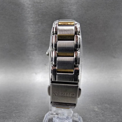 Citizen Eco-Drive Watch Women 30mm White Dial Two Tone Diamonds EM0454-52A Works7