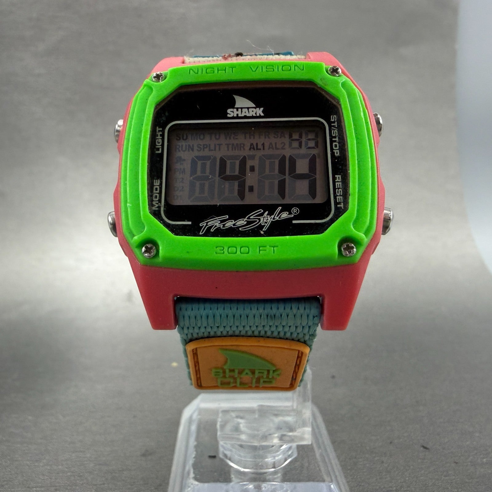 Freestyle Shark Watch Men 38mm Digital Pink Green Blue Alarm Chrono New Battery5