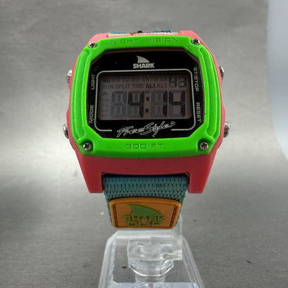 Freestyle Shark Watch Men 38mm Digital Pink Green Blue Alarm Chrono New Battery5
