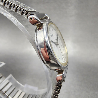 Seiko Watch Women 27mm White Dial Silver Tone Round 4N210052 New Battery3