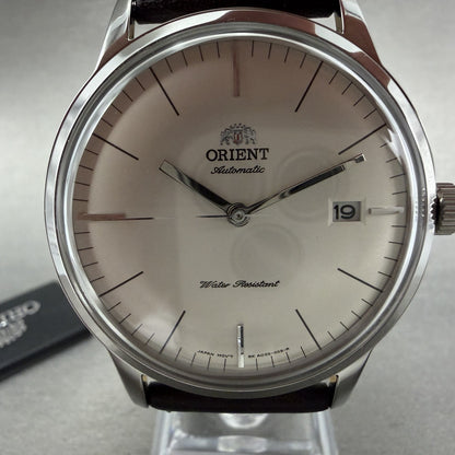 Orient Bambino Watch Men 41mm White Dial Stainless Steel Date Round Automatic AB1