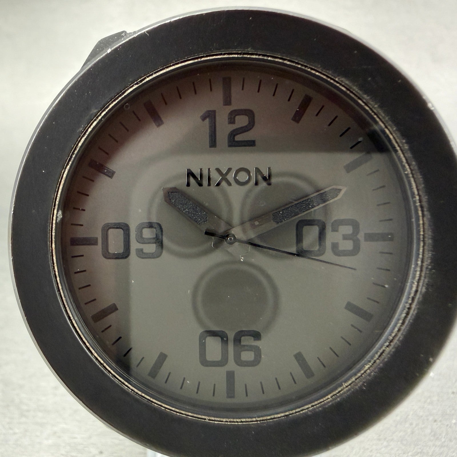 Nixon The Corporal Watch Men 48mm Black Dial Black Tone Round Bracelet new BattA1