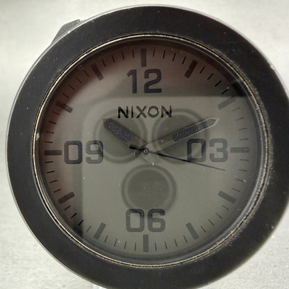Nixon The Corporal Watch Men 48mm Black Dial Black Tone Round Bracelet new BattA1