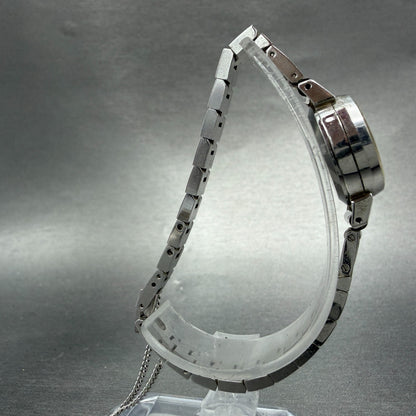 Seiko Solar Watch Women 19mm Silver Dial Silver Tone Manual Round 10-0280 Runs8