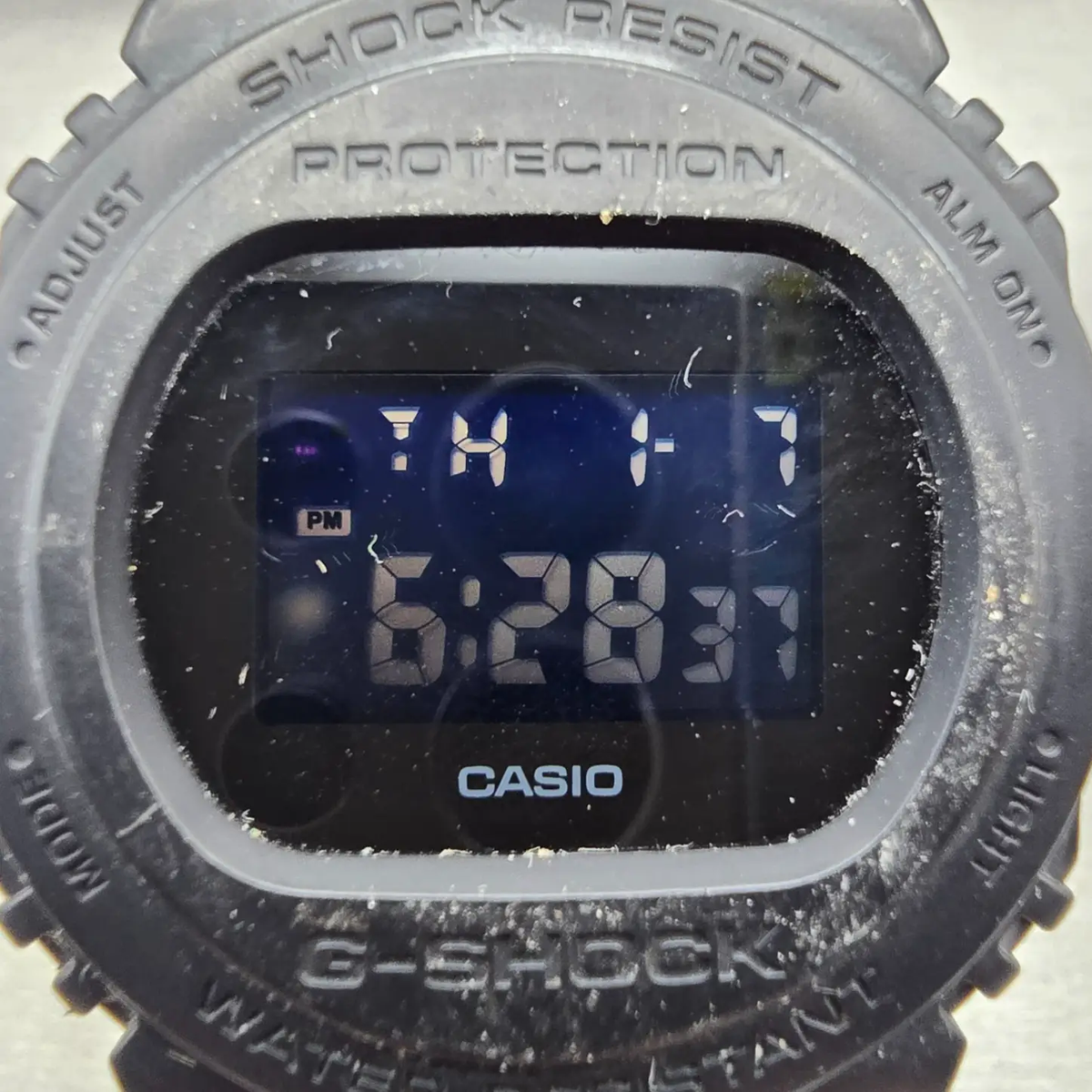 Casio G-Shock DW-5750E Watch Men 46mm Black Dial Black Chrono Alarm New Battery1