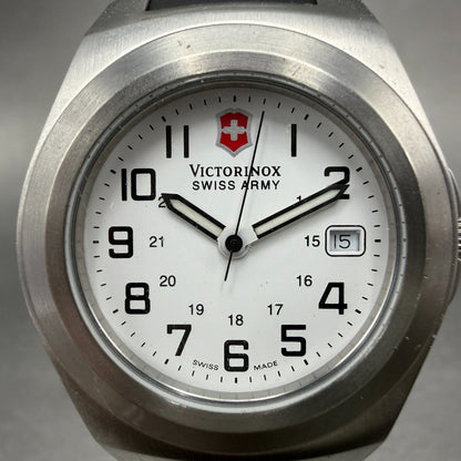 Victorinox Swiss Army Excursion Watch Women 30mm White Dial Silver Tone New Batt1