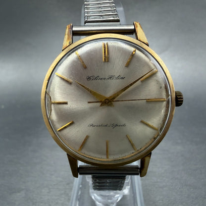 Citizen Hi Line Watch Men 37mm Silver Dial 14K Gold Filled Manual Wind Runs VTG0