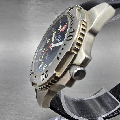 Wenger Swiss Military Dive Watch Men 39mm Blue Dial Steel Date 095.0489 New Batt2