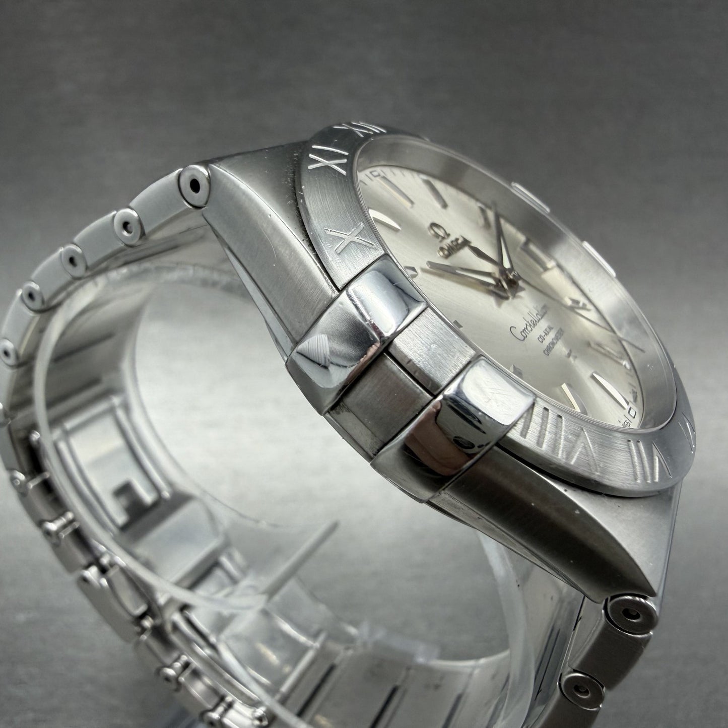 Omega Constellation Watch Men 38mm Silver Dial Stainless Steel Date Automatic2