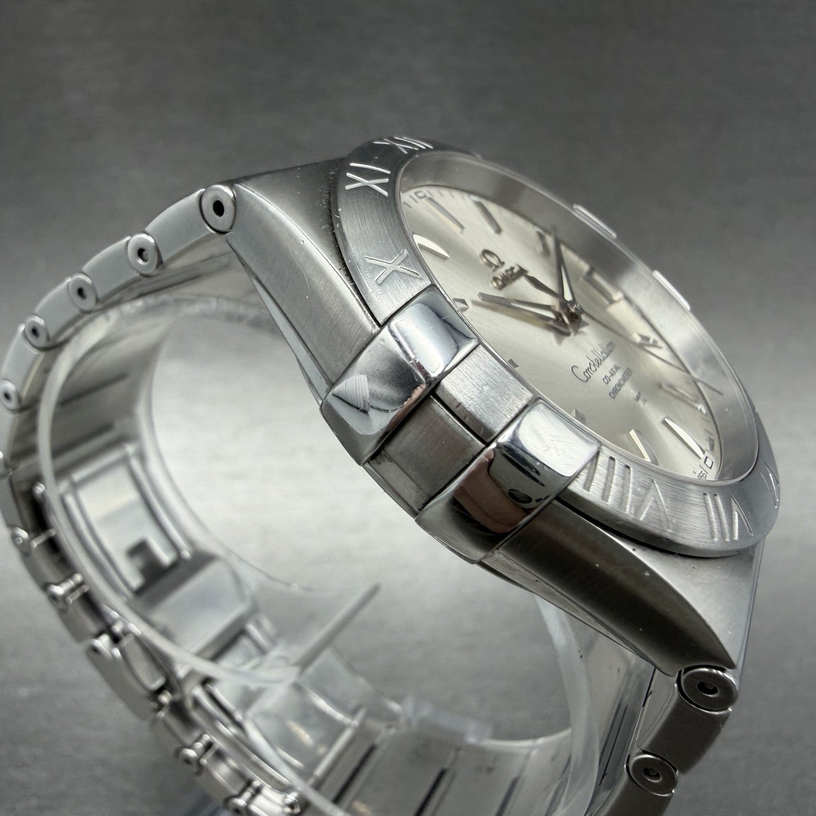 Omega Constellation Watch Men 38mm Silver Dial Stainless Steel Date Automatic2