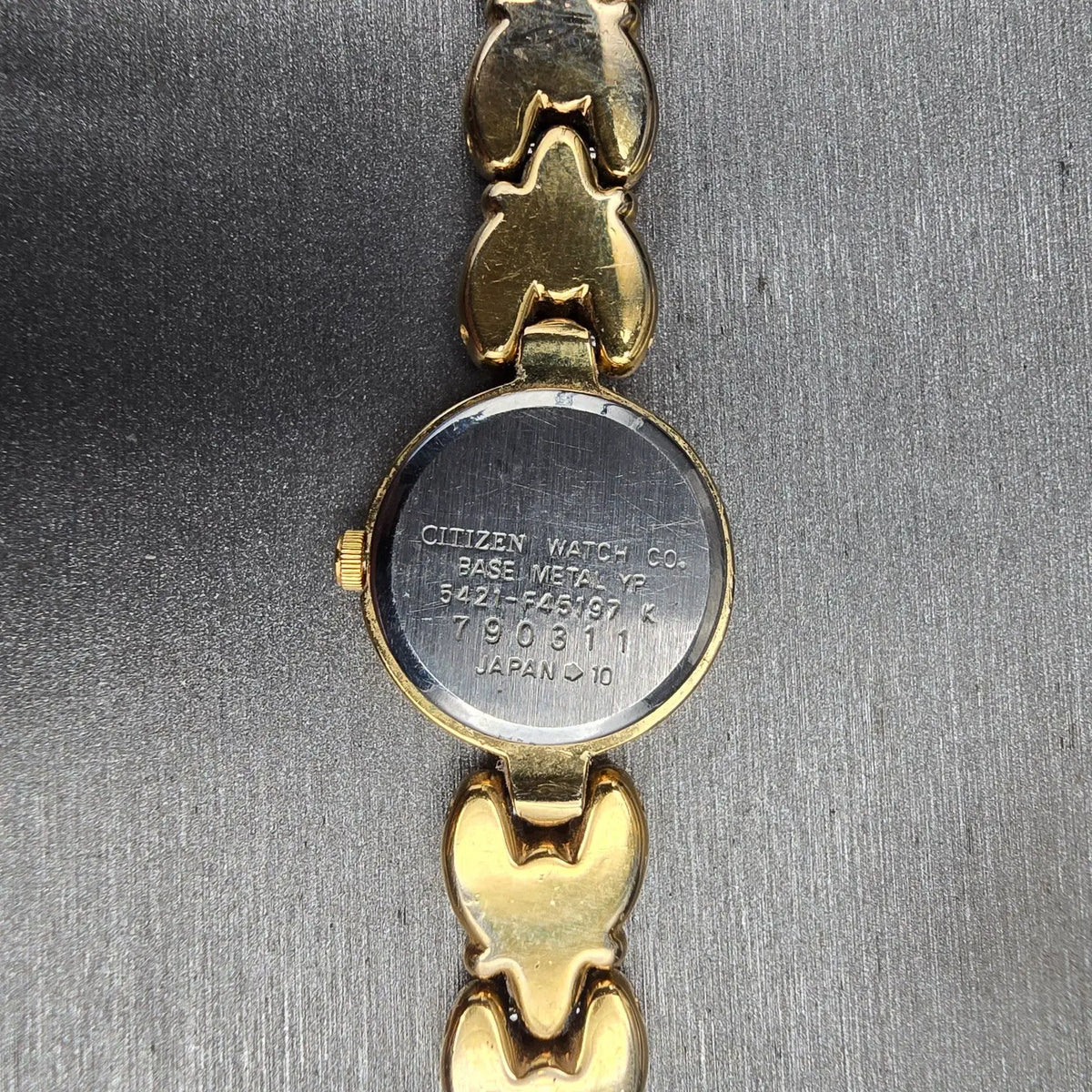 Citizen Elegance Watch Women 18mm MOP Dial Gold Tone Round 5421-F45197 New Batt10