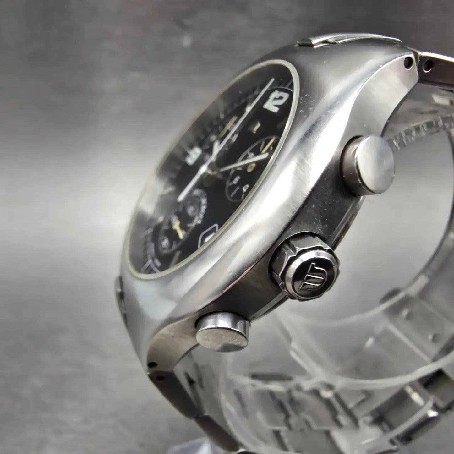 Maurice Lacroix Siras Chronograph Watch Men 38mm Black Dial Steel Date New Batt2