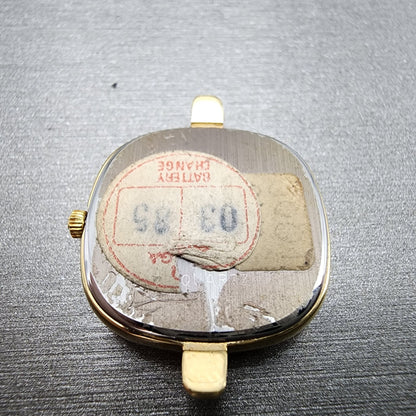Omega De Ville Watch Women 21mm Gold Dial Gold Plated Cal 1375 591.0276 PARTS7