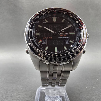 Citizen Promaster Wingman Watch Men 41mm Black Dial Steel Analog Digital New Bat5