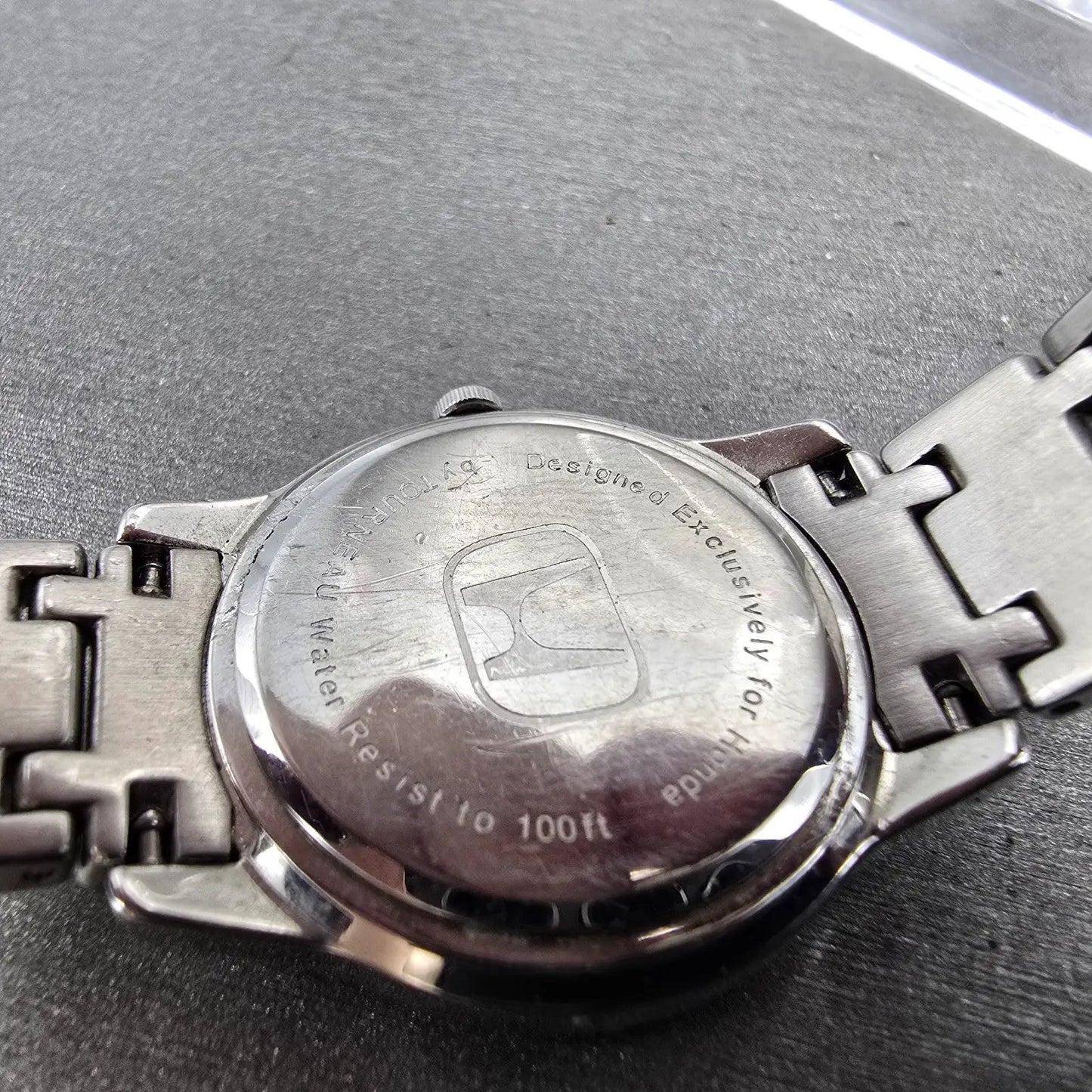 Tourneau Watch Women 28mm MOP Dial Silver Tone Date Round New Battery Honda9