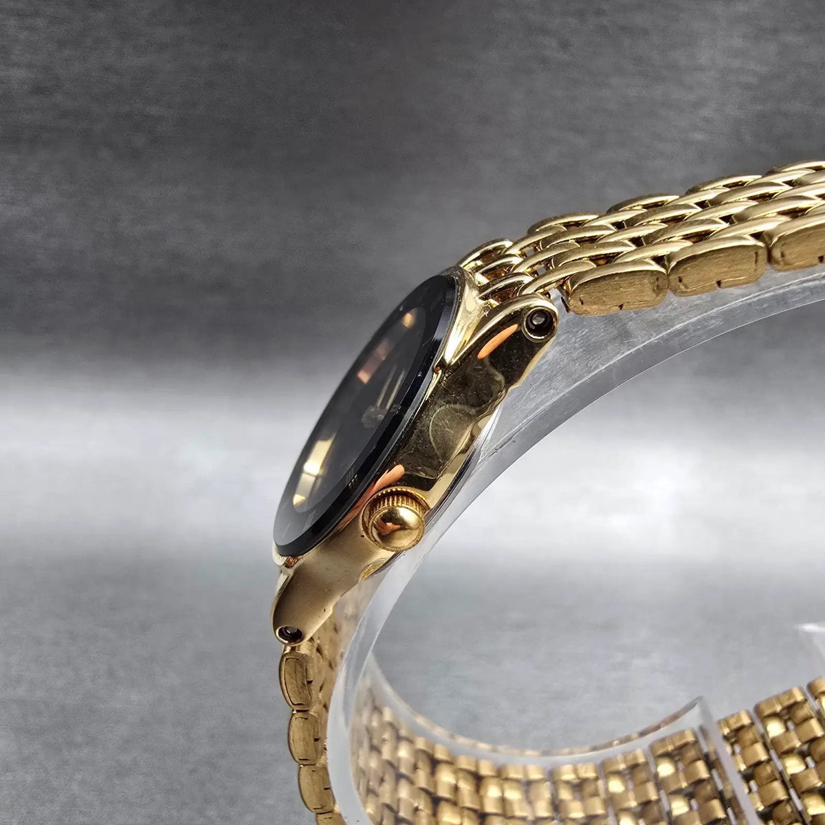 Citizen CQ Watch Women 21mm Black Dial Gold Tone Round 5920-K08811 New Battery2