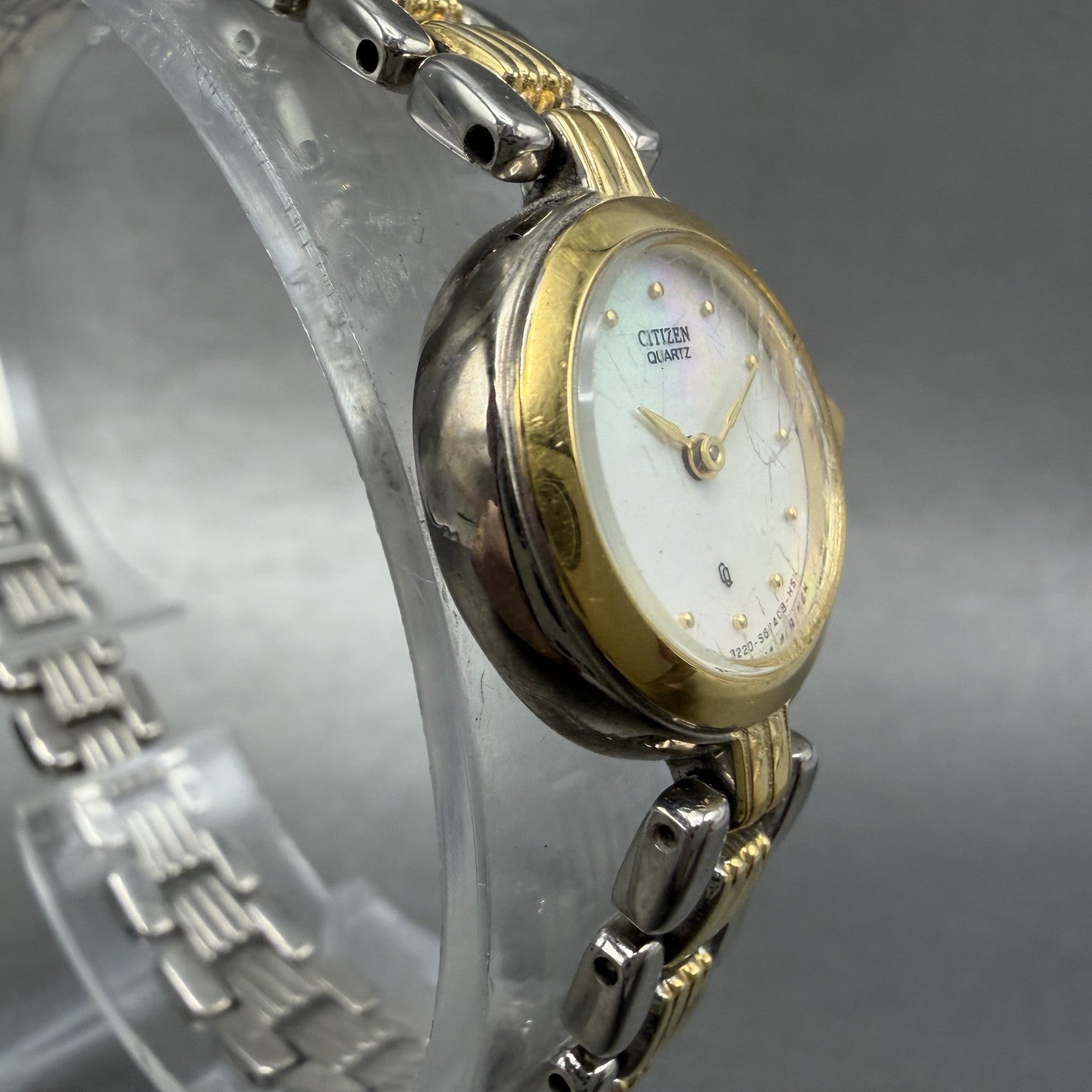 Citizen CQ Watch Women 20mm MOP Dial Two Tone Round 3220S24329 New Battery3