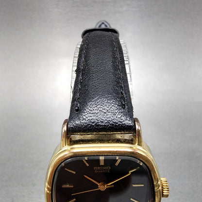 Seiko Analog Digital Watch Women 24mm Black Dial Gold Tone E0295410 PARTS5