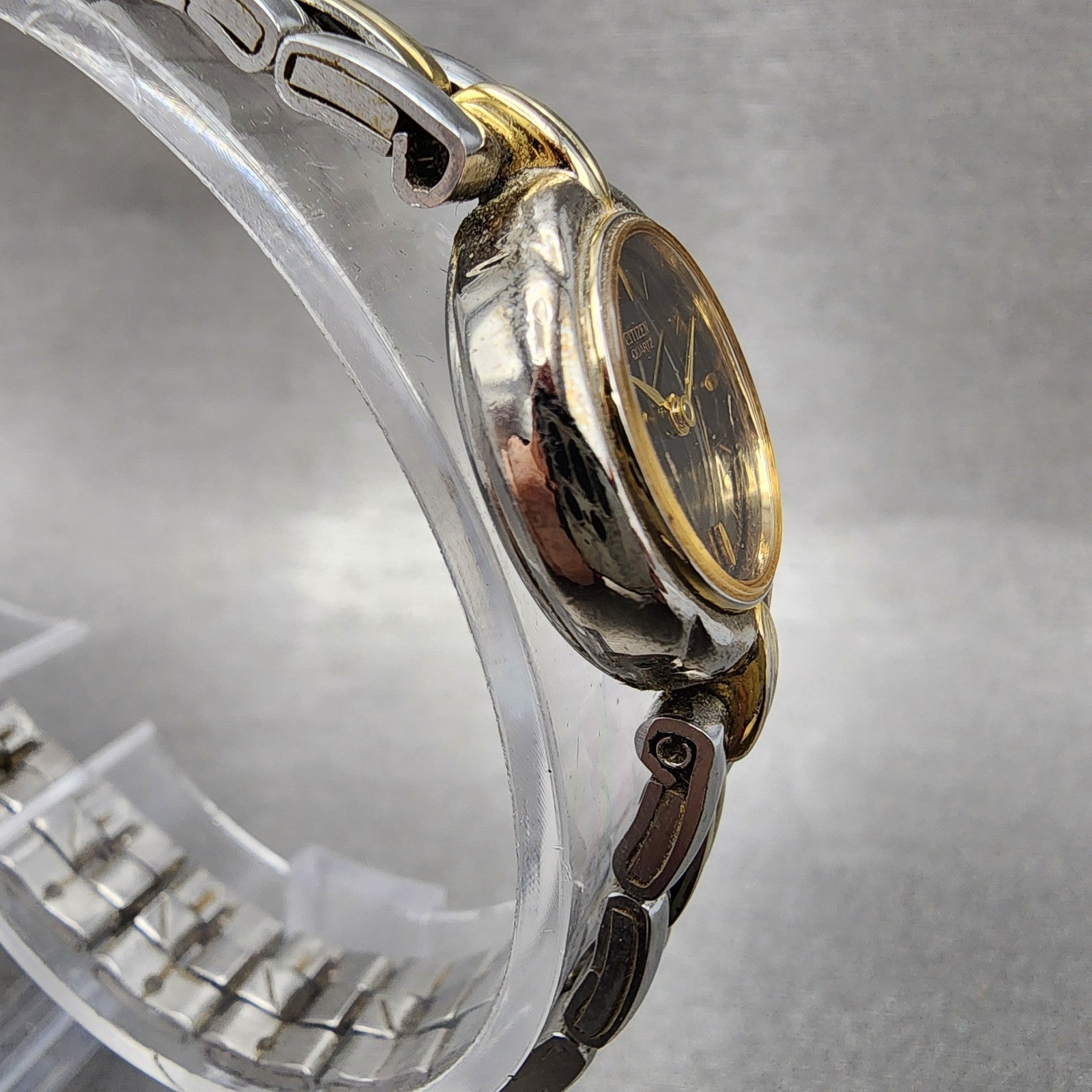 Citizen Watch Women 18mm Black Dial Two Tone Round 5920S49551 New Battery4