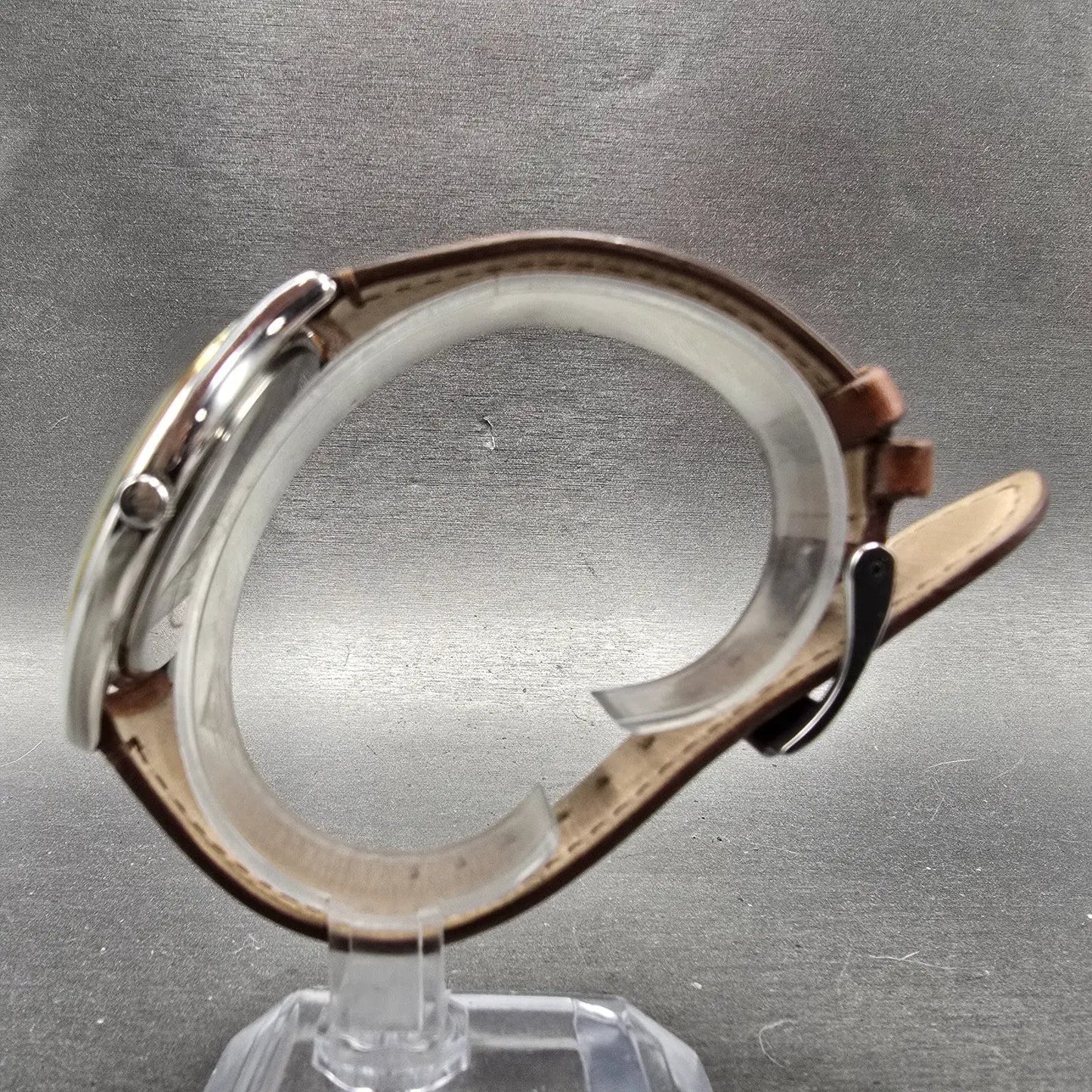 Michael Kors Runway Watch Women 42mm Silver Dial Two Tone MK-2259 New Battery DS6