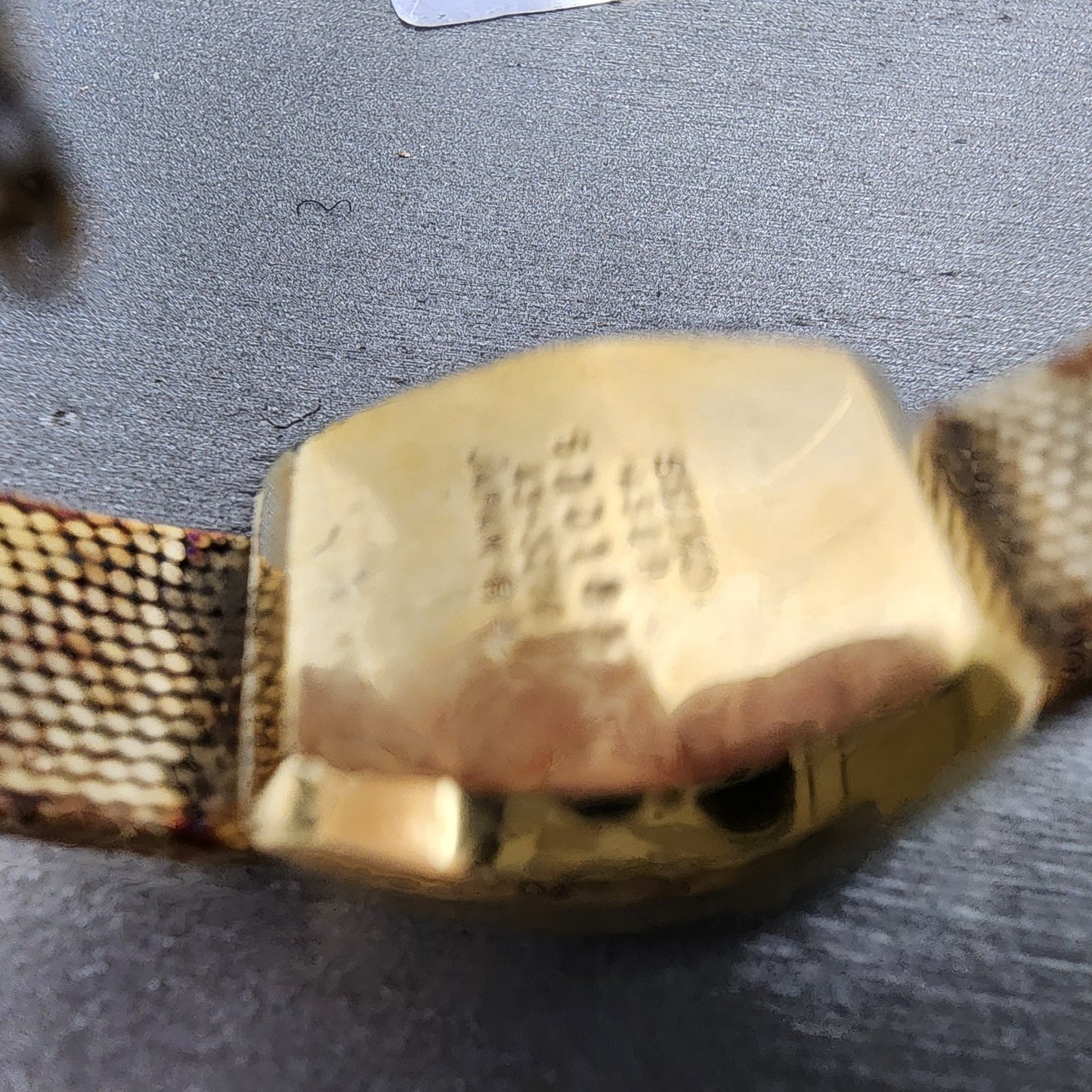 Seiko Watch Women 21mm Champagne Dial Gold Tone Rectangle 433210 New Battery9