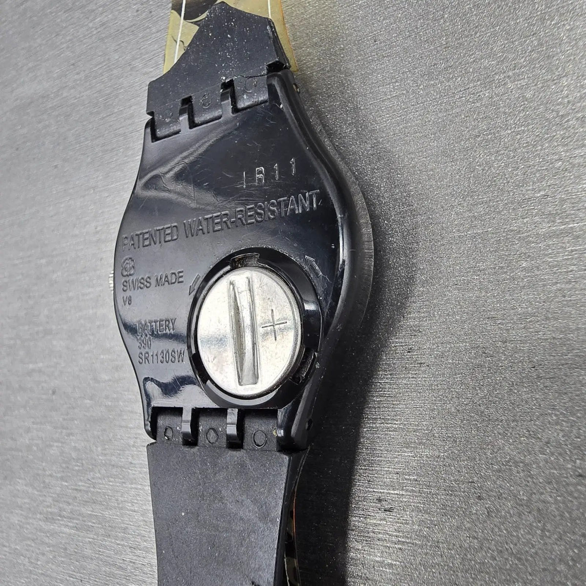 Swatch 1920 Watch Men 34mm Black Dial Black Case Round GB275 New Battery READ11