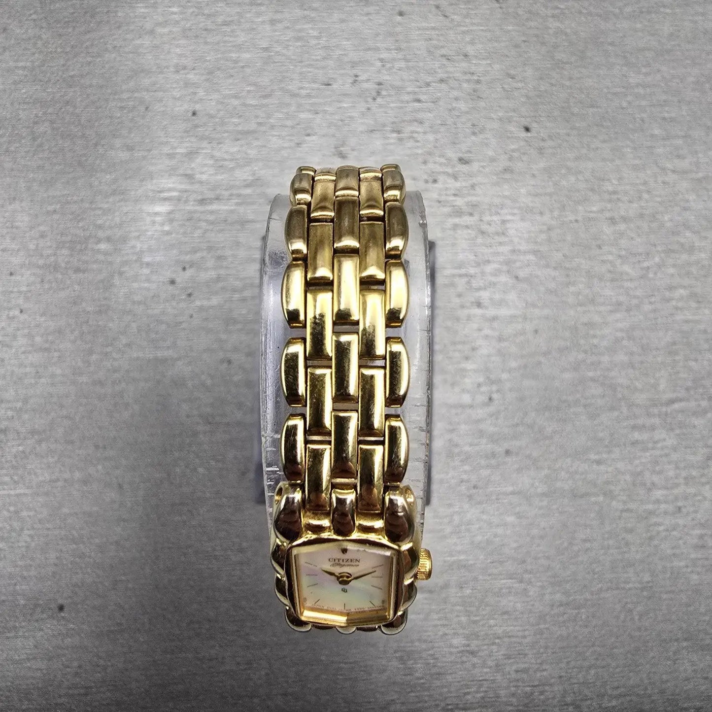 Citizen Elegance Watch Women 14mm MOP Dial Gold Tone 2200-S14960 New Battery4