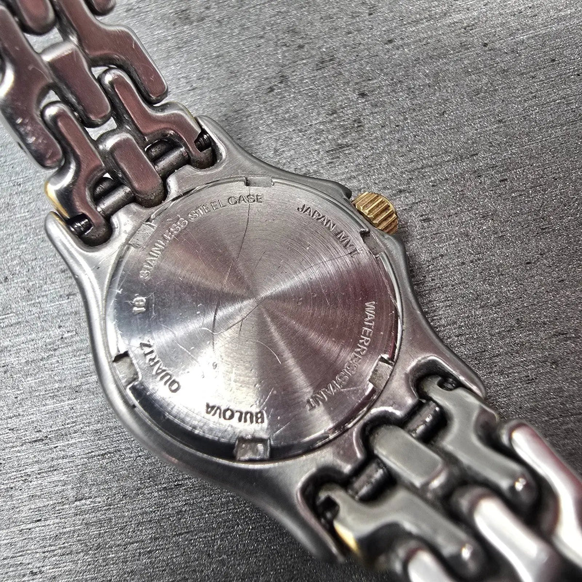 Bulova Marine Star Womens Watch 24mm Champagne Dial Two Tone Date 98M41 New Batt10