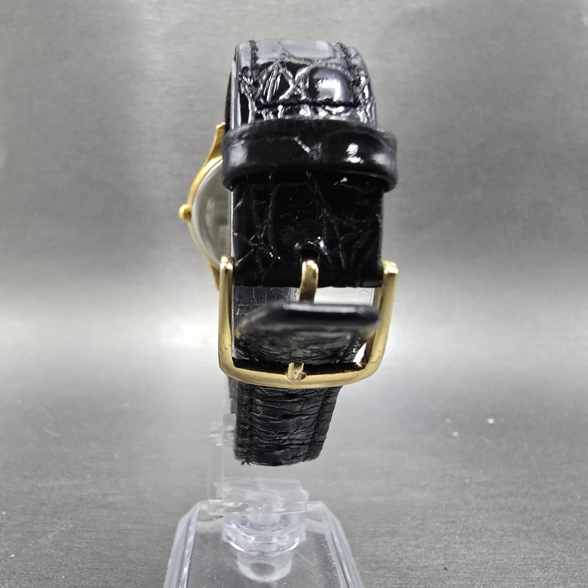 Citizen CQ Watch Men 34mm Silver Dial Gold Tone Round 6031-S32984 VTG PARTS8