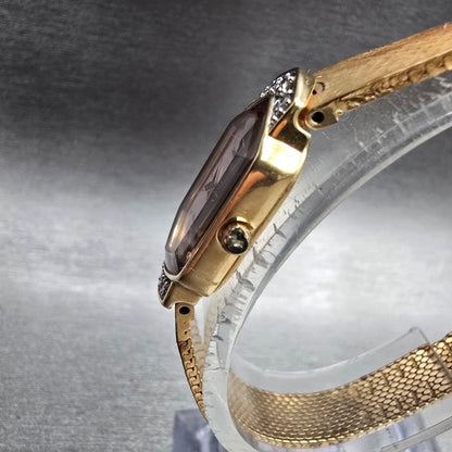Seiko Lassale Watch Women 14mm MOP Dial Gold Tone Diamonds 2E20-681H New Battery2