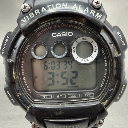Casio W-735H Watch Men 45mm Digital Black Vibration Alarm Chrono New Battery LKG1