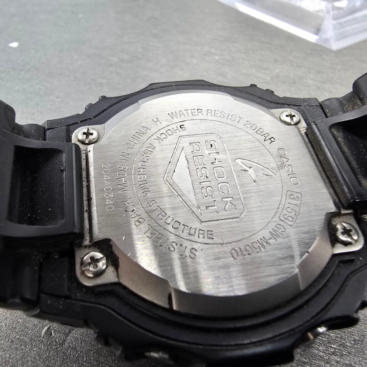 Casio G-Shock GW-M5610 Watch Men 45mm Black Solar Alarm Chronograph READ!! Runs9