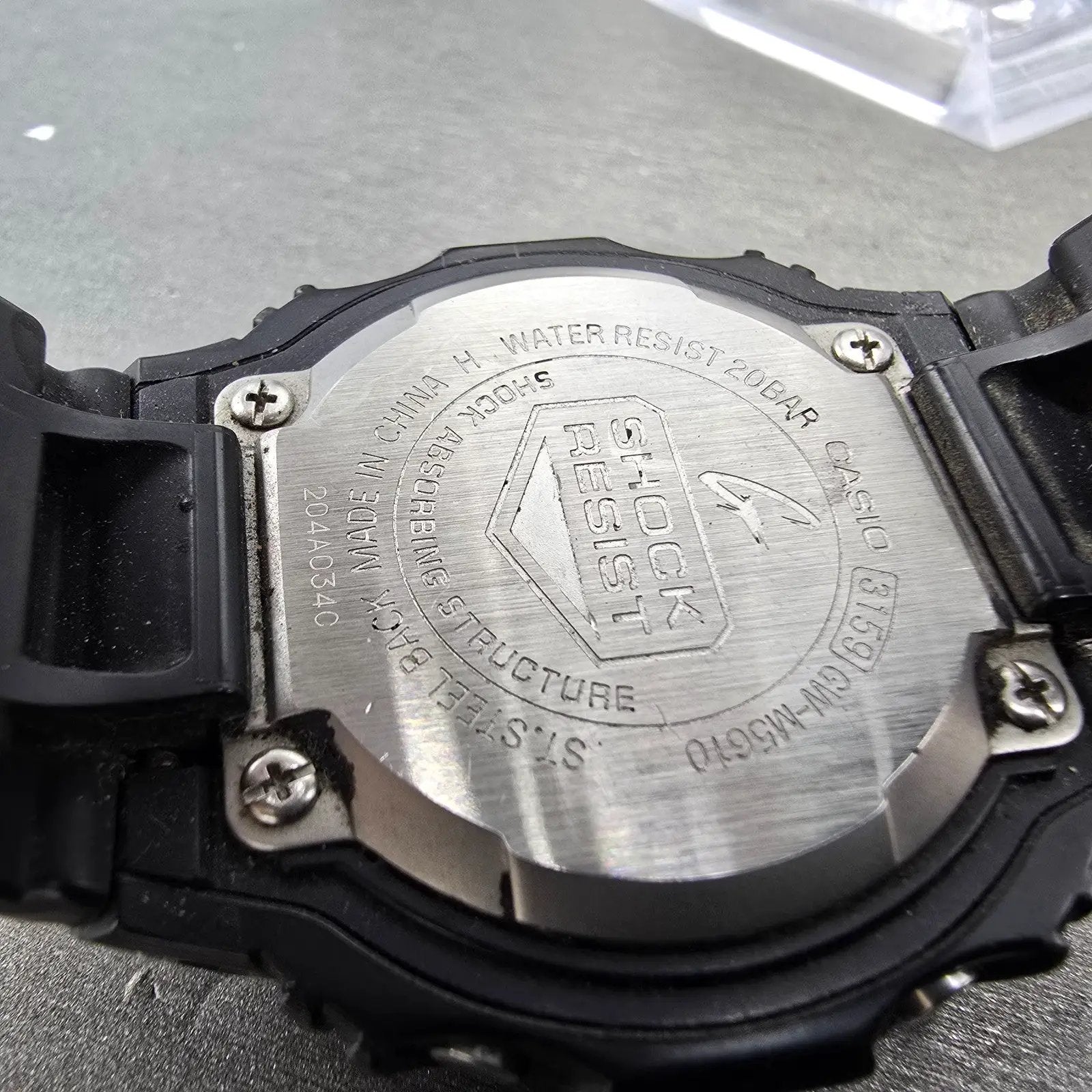 Casio G-Shock GW-M5610 Watch Men 45mm Black Solar Alarm Chronograph READ!! Runs9