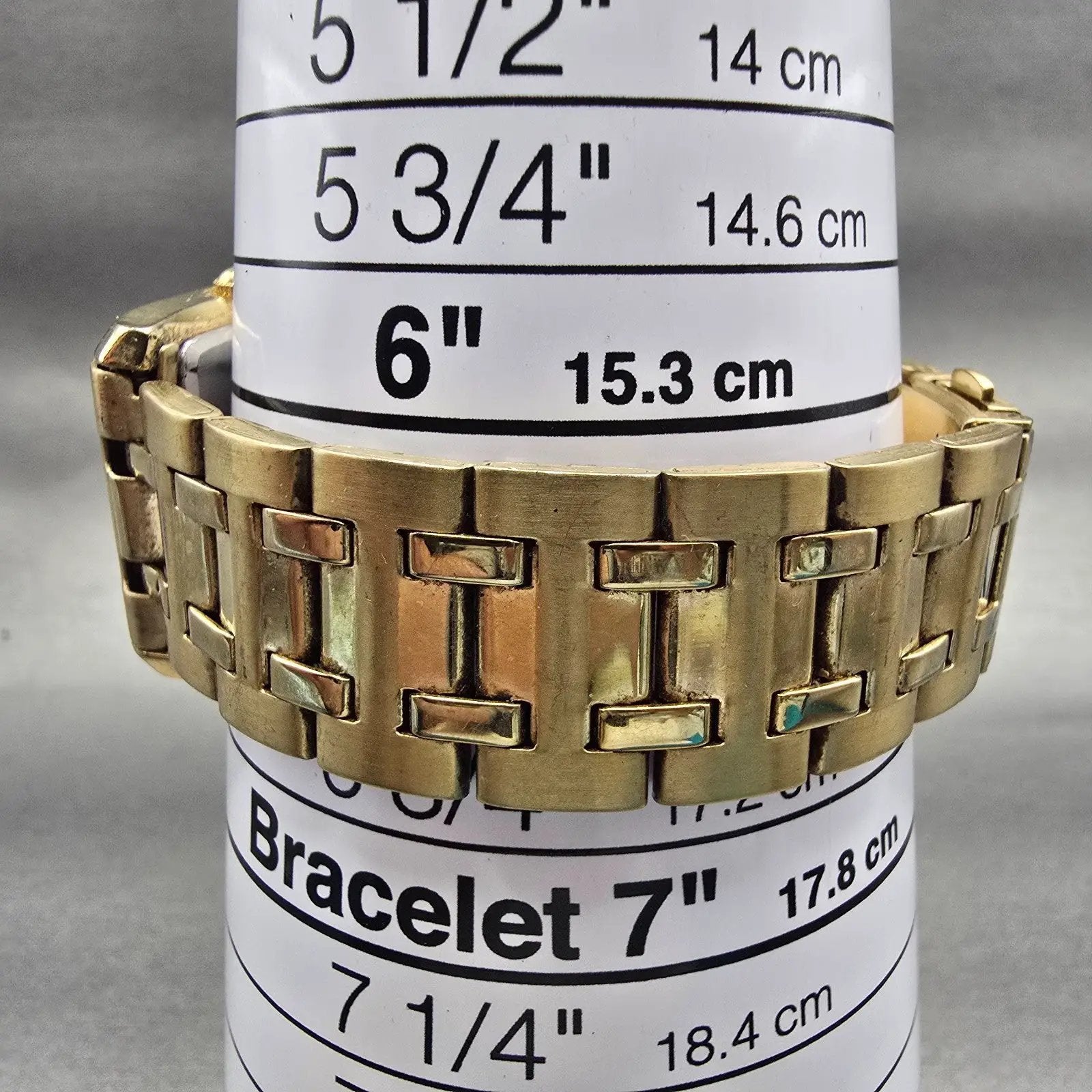 Citizen Watch Men 25mm Gold Dial Gold Tone Daydate Rectangle 1002-S99299 New Bat9