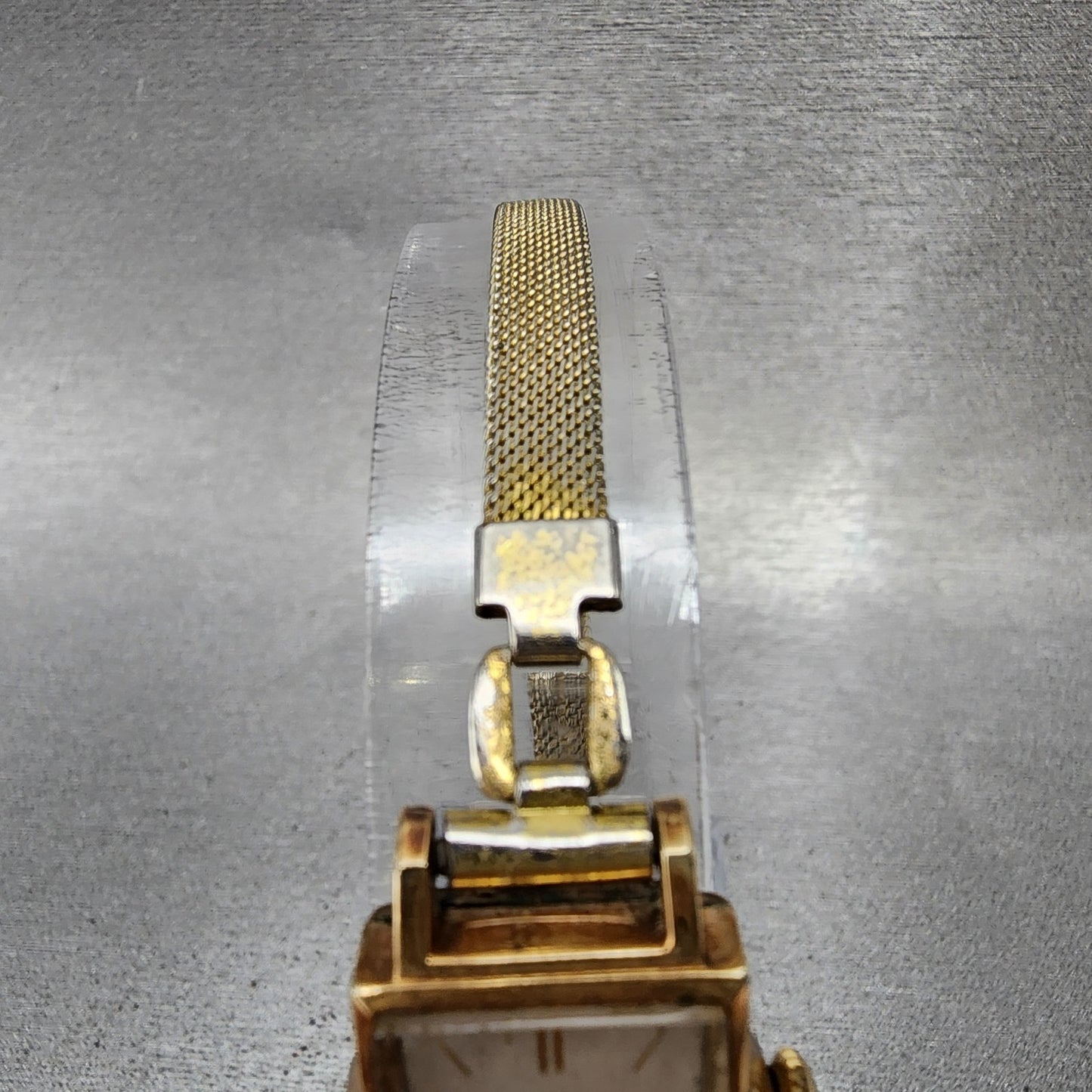 Citizen Phynox Tank Watch Women 15mm Silver Dial 14K Gold Filled Manual Wind Run4