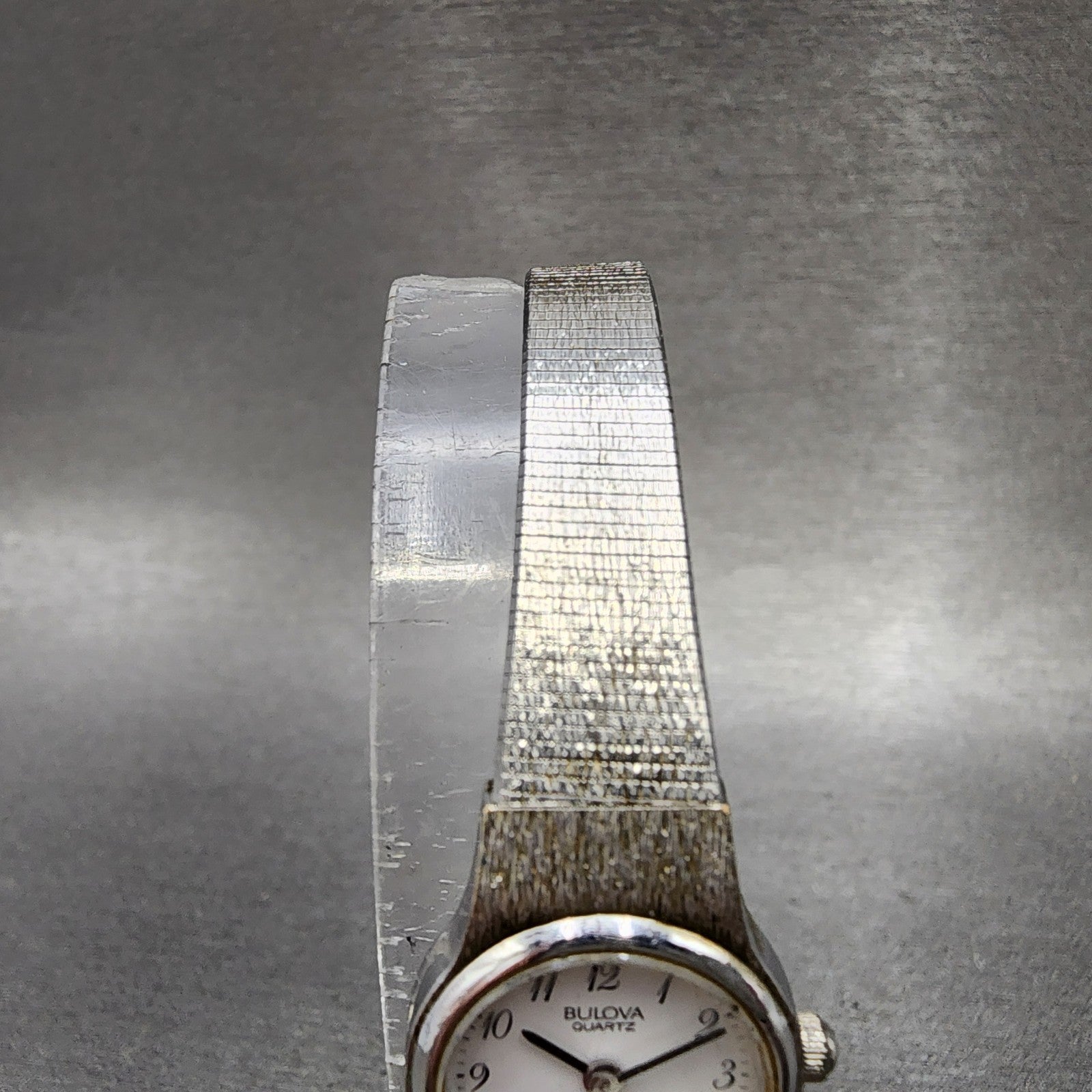 Bulova Watch Women 18mm White Dial Silver Tone Round 91L06 New Battery4