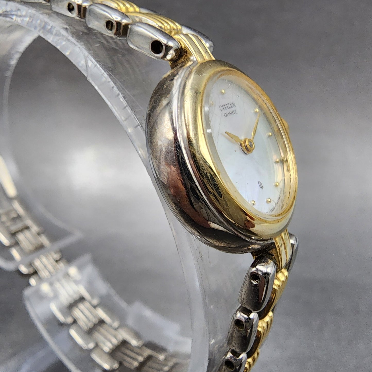 Citizen CQ Watch Women 20mm MOP Dial Two Tone Round 5920S49682 New Battery3
