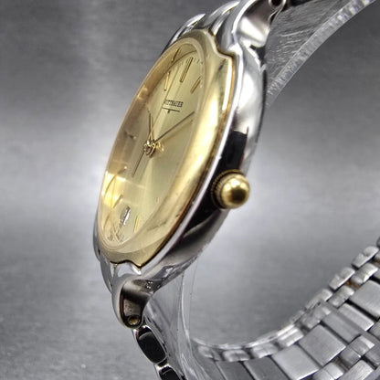 Wittnauer Watch Men 32mm Champagne Dial Two Tone Date SW2586 9554 PARTS3