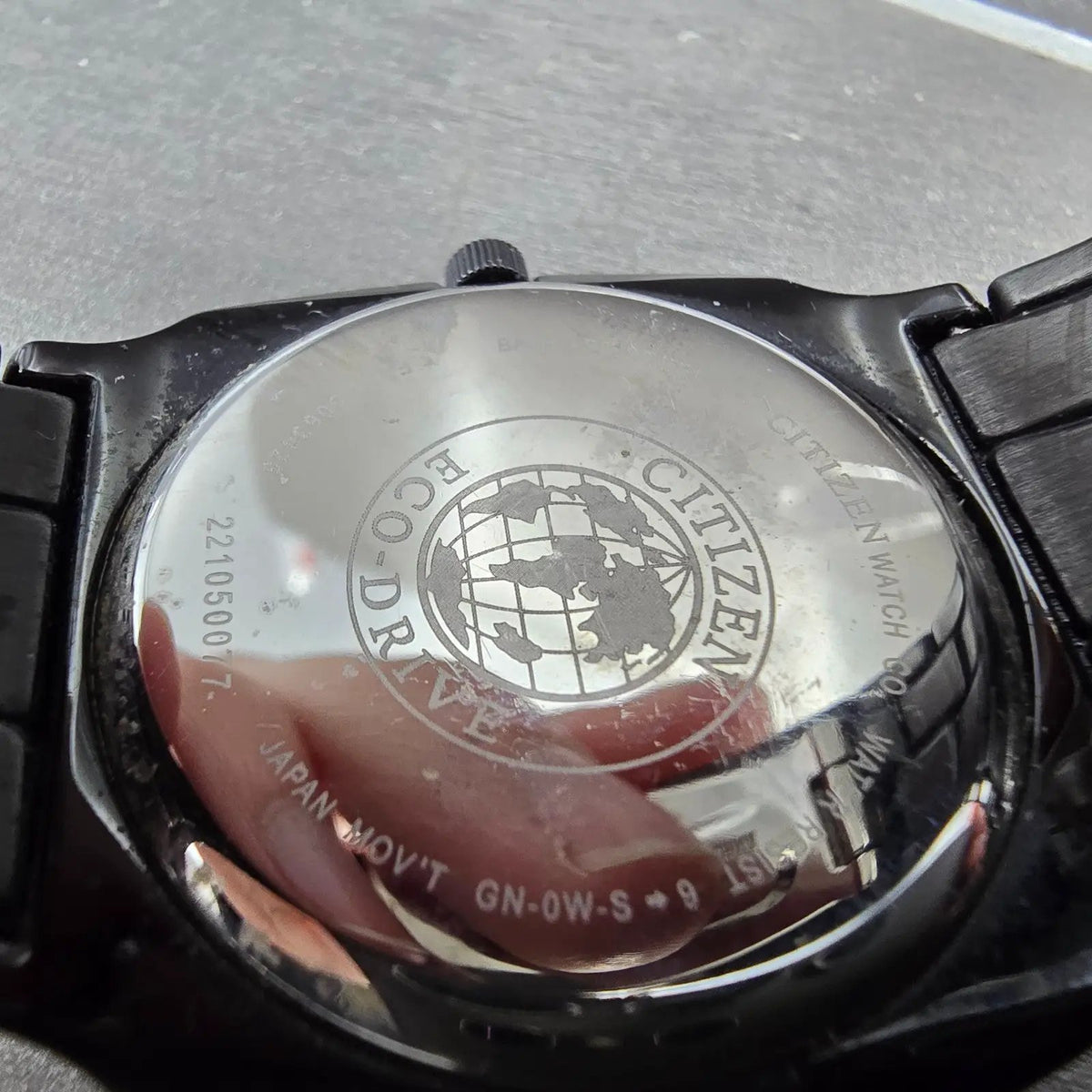 Citizen Eco-Drive Watch Men 38mm Black Dial Black Tone Date E111-S063426 Runs JP9