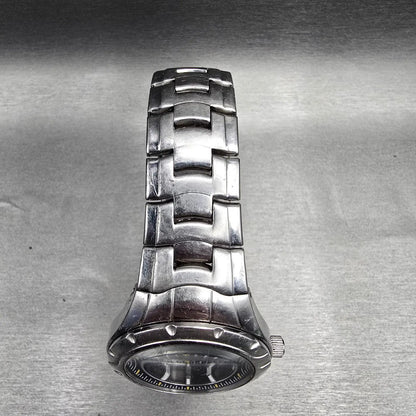 Fossil Blue Watch Men 39mm Black Dial Silver Tone Date Round AM-4065 New Battery4