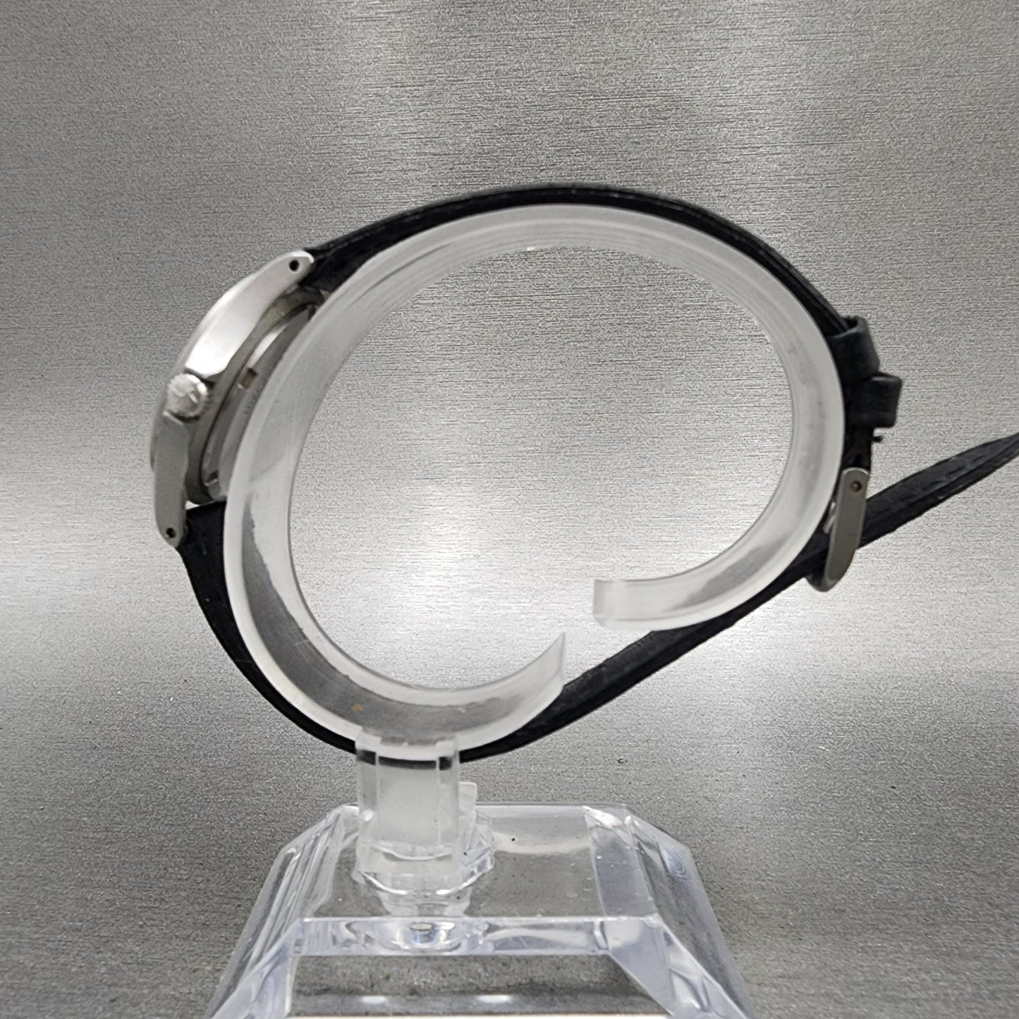 Hamilton LL Bean Watch Women 27mm Black Dial Silver Tone Date Round New Battery6