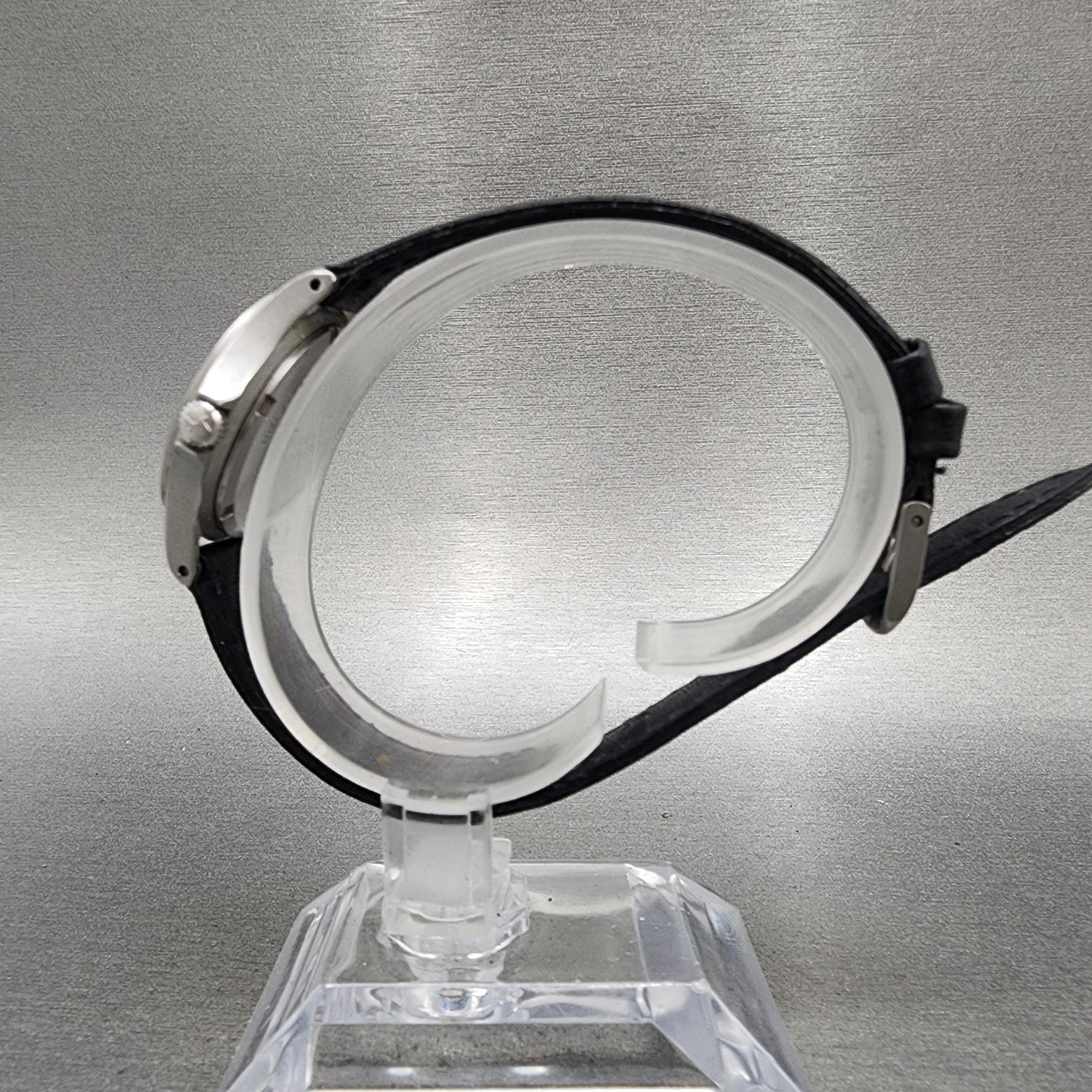 Hamilton LL Bean Watch Women 27mm Black Dial Silver Tone Date Round New Battery6