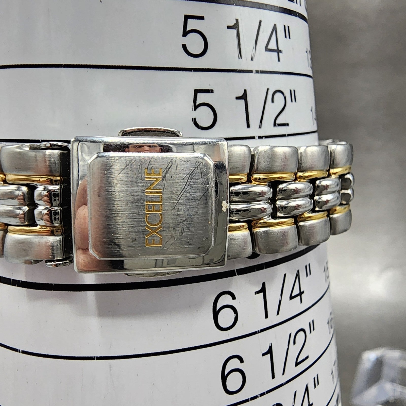 Seiko Exceline Watch Women 23mm Cream Dial Two Tone Round 2J31001A New Battery10