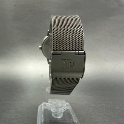 Calvin Klein Watch Men 35mm Black Dial Steel Round K03311 Small Seconds New Batt7